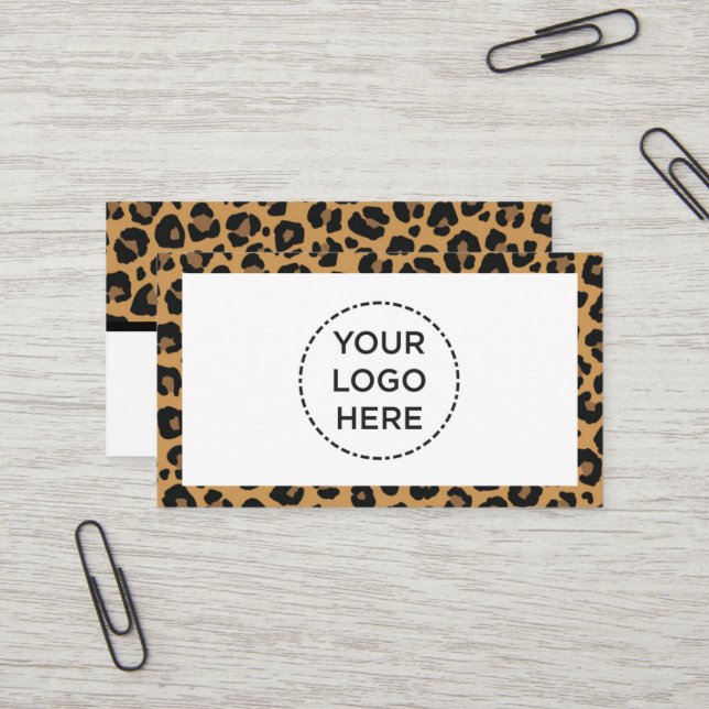 Carte de visite d'impression Cheeta (Devant/Arrière en situation)