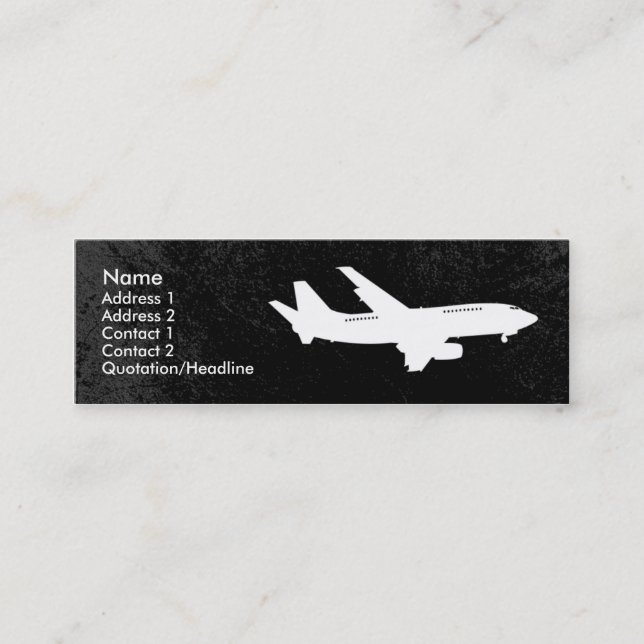 Carte de visite d'industrie d'avion (Devant)