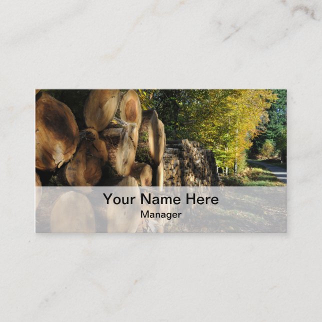 Carte de visite d'industries de sylviculture (Devant)