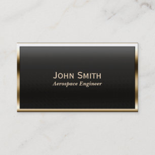 Carte de visite d'ingénieur aérospatial de