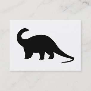 Carte De Visite Dinosaure noir