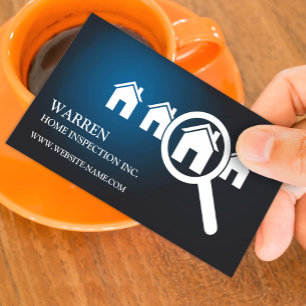 Carte de visite d'inspection à domicile