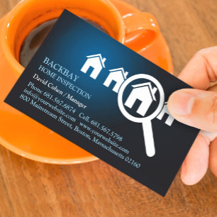 Carte de visite d'inspection à domicile