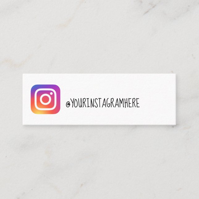 carte de visite d'instagram (Devant)