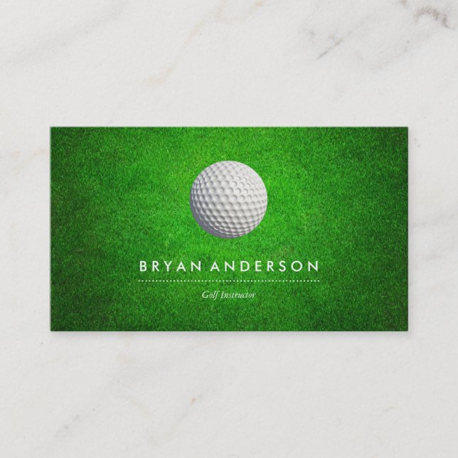 Carte de visite d'instructeur de golf (Devant)