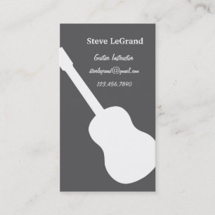 Carte de visite d'instructeur de guitare