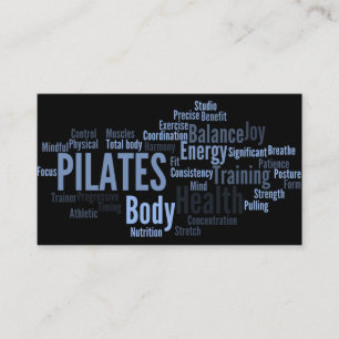 Carte de visite d'instructeur de PILATES