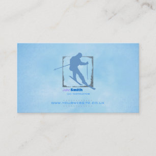Carte de visite d'instructeur de ski (version 2)