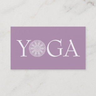 Carte de visite d'instructeur de YOGA