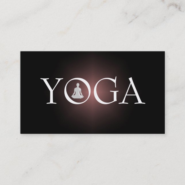 Carte de visite d'instructeur de YOGA (Devant)