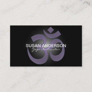 Carte de visite d'instructeur de YOGA
