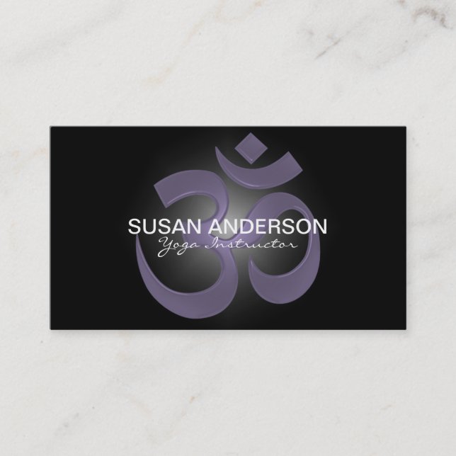 Carte de visite d'instructeur de YOGA (Devant)