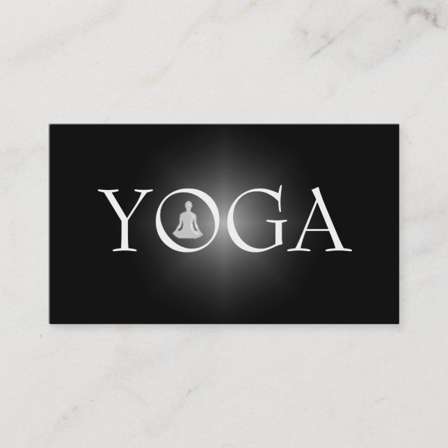 Carte de visite d'instructeur de YOGA (Devant)