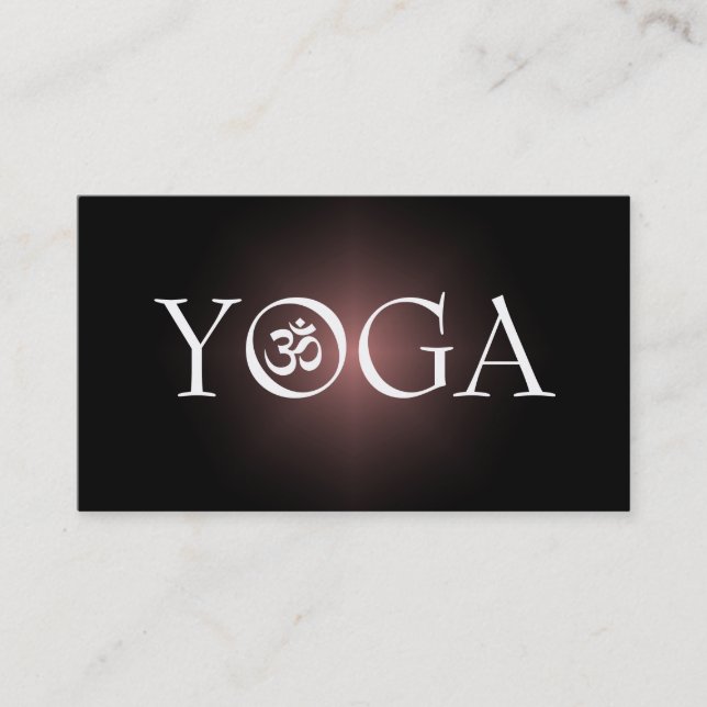 Carte de visite d'instructeur de YOGA (Devant)