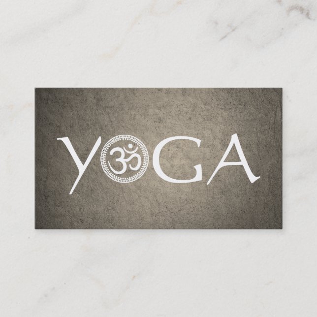 Carte de visite d'instructeur de yoga (Devant)