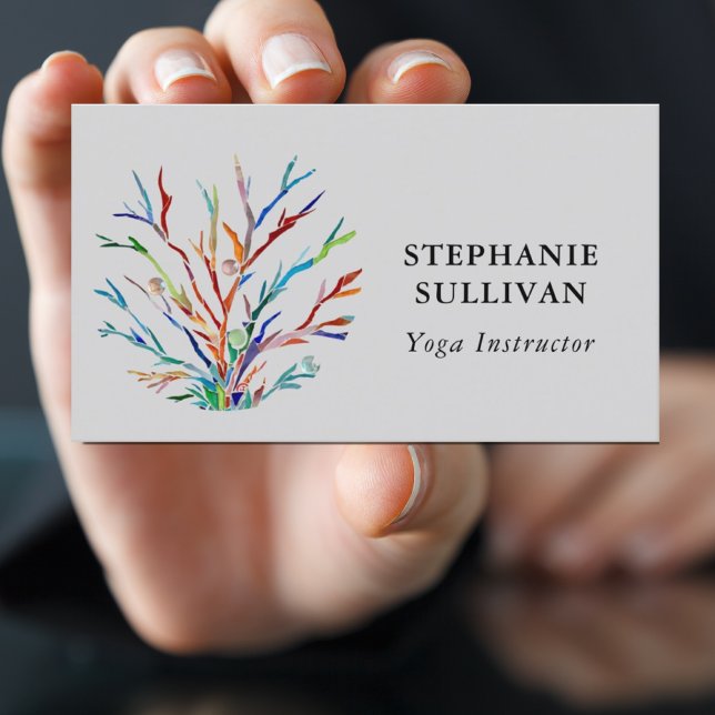 Carte de visite d'instructeur de yoga (Créateur téléchargé)