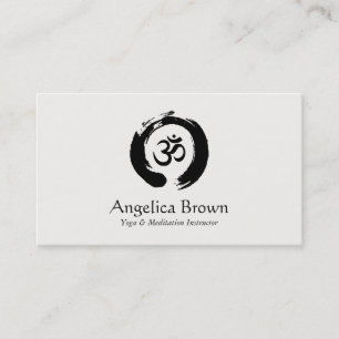 Carte de visite d'instructeur de yoga et de