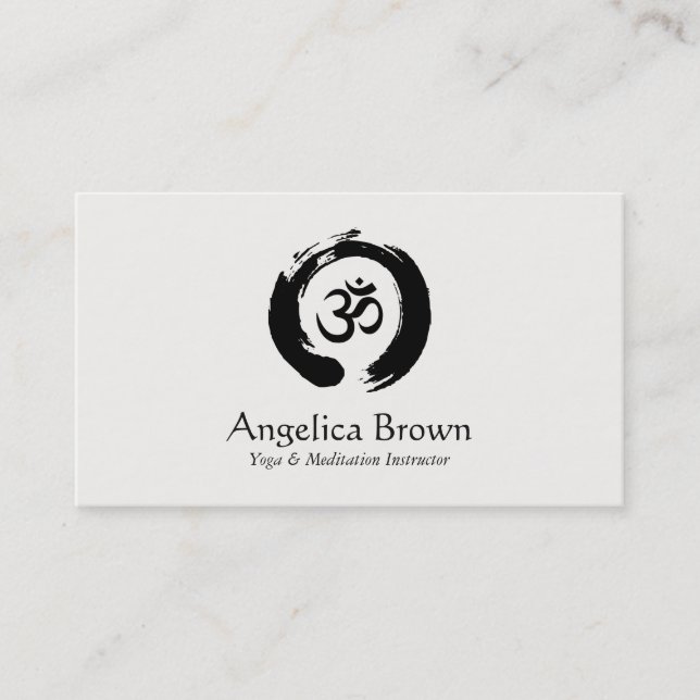 Carte de visite d'instructeur de yoga et de (Devant)