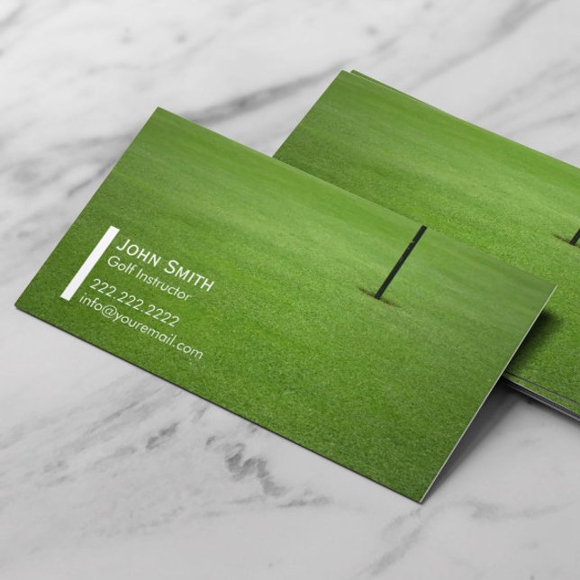 Carte de visite d'instructeur professionnel de gol (Créateur téléchargé)