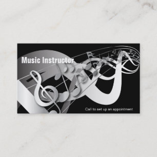 Carte De Visite 🎸 d'instructeurs de musique