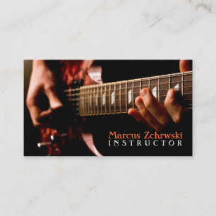 Carte de visite d'instruments de musique d'instruc