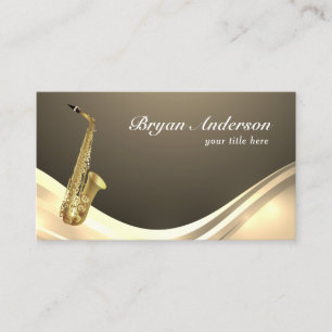 Carte de visite d'instruments saxophone