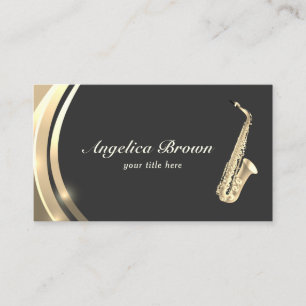 Carte de visite d'instruments saxophone