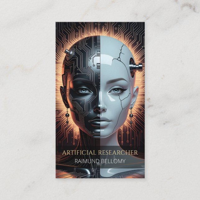 Carte de visite d'intelligence artificielle (Devant)