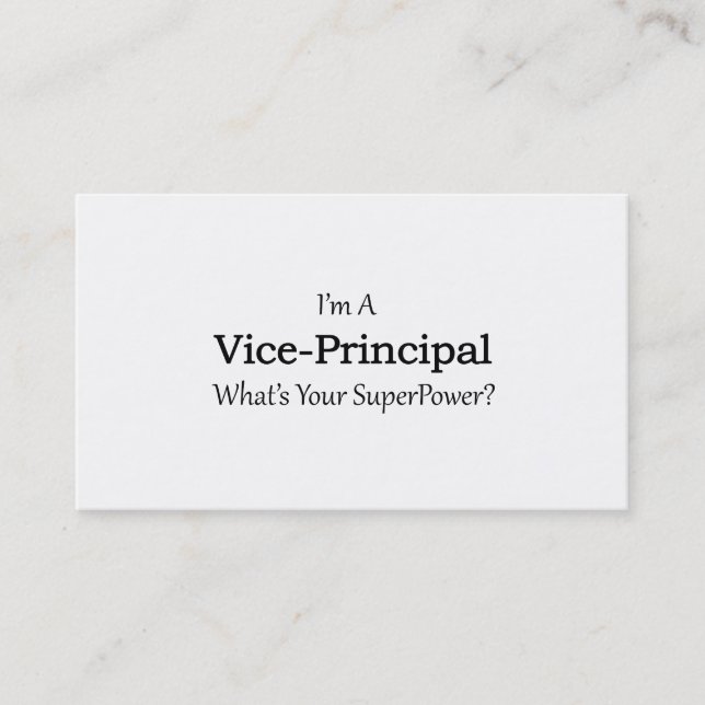 Carte De Visite Directeur adjoint (Devant)