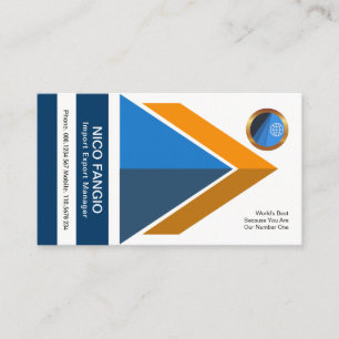 Carte De Visite Directeur animé entreprenant dynamique