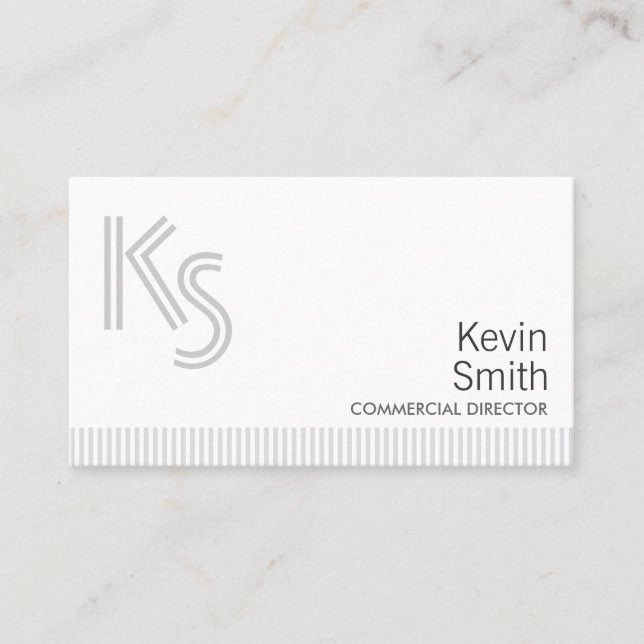 Carte De Visite Directeur commercial simple moderne (Devant)