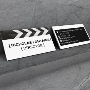 Carte De Visite Directeur de production de films et réalisateur 
