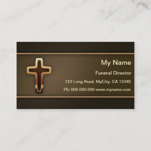 Carte De Visite Directeur des pompes funèbres