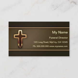 Carte De Visite Directeur des pompes funèbres