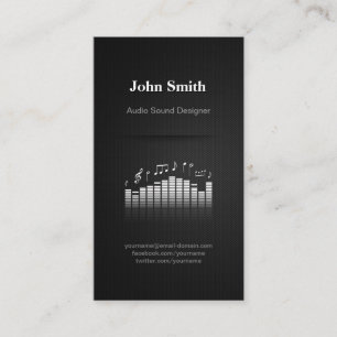 Carte De Visite Directeur du concepteur audio acoustique