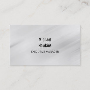 Carte De Visite Directeur exécutif contemporain Grey tendance