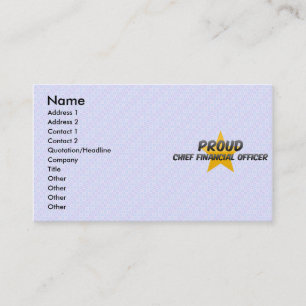 Carte De Visite Directeur Financier fier