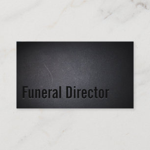 Carte De Visite Directeur funéraire Dark professionnel