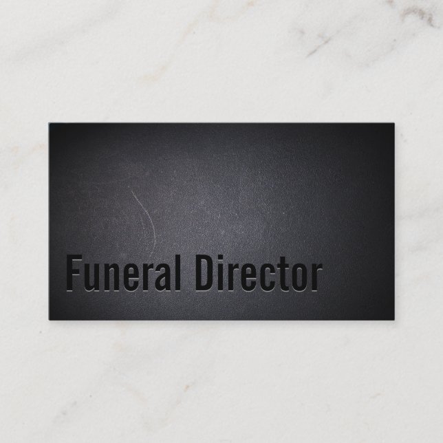 Carte De Visite Directeur funéraire Dark professionnel (Devant)