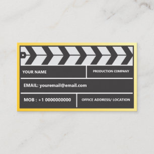 Carte De Visite Directeur Producer Clapper