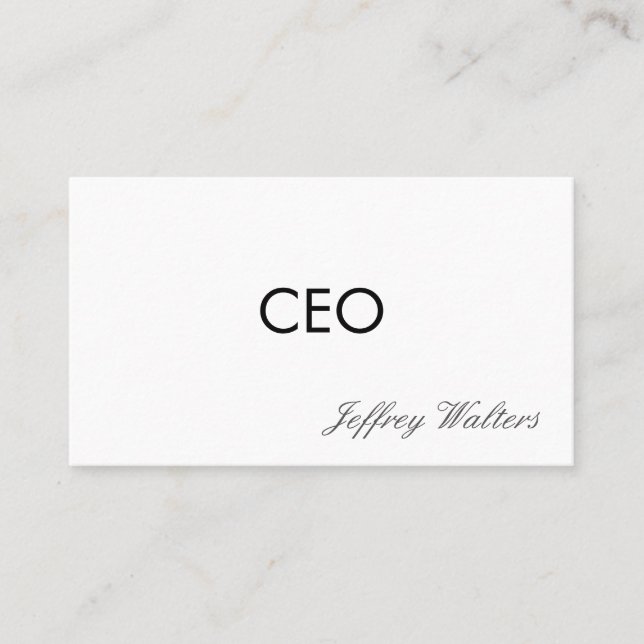 Carte De Visite Directeur | Professionnel (Devant)