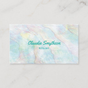 Carte de visite d'irruption Pearl Abalone Faux