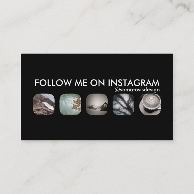 Carte De Visite disciples d'instagram (Dos)