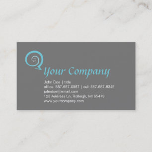 Carte De Visite Discussion en spirale