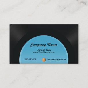 Carte De Visite Disque vinyle