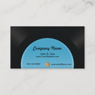 Carte De Visite Disque vinyle