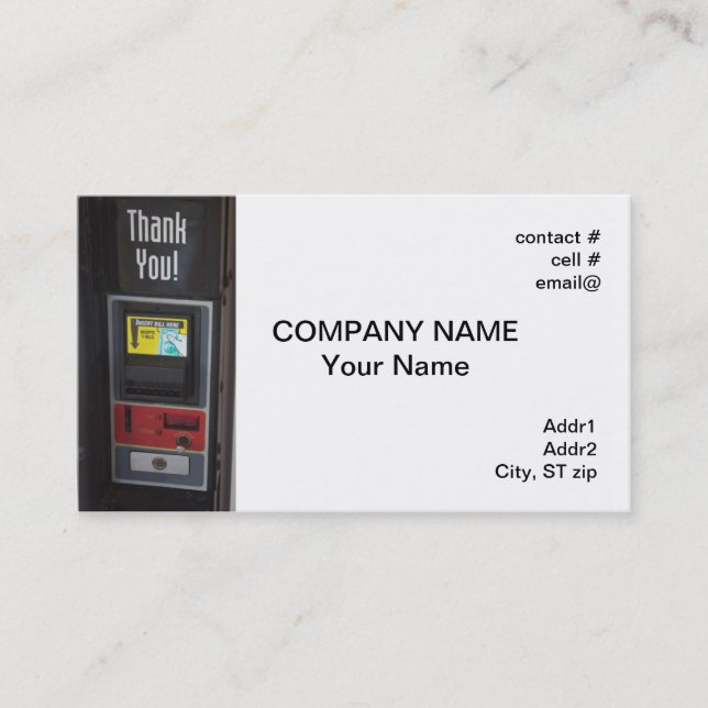 Carte De Visite distributeur automatique (Devant)