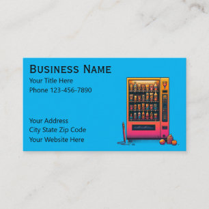 Carte De Visite Distributeur bleu
