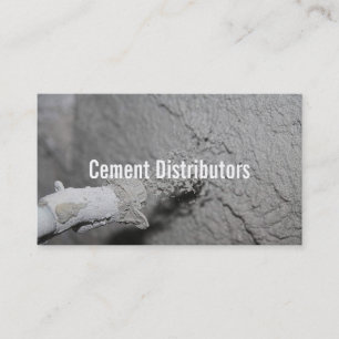 Carte De Visite Distributeurs de ciment Ouvrier de construction de