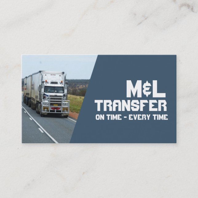 Carte De Visite Distribution de fret par camion CDL (Devant)